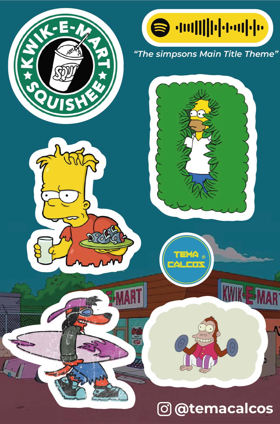 Plancha Los Simpsons 1