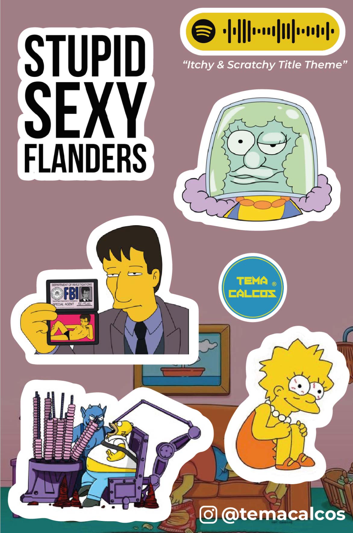 Plancha Los Simpsons 4