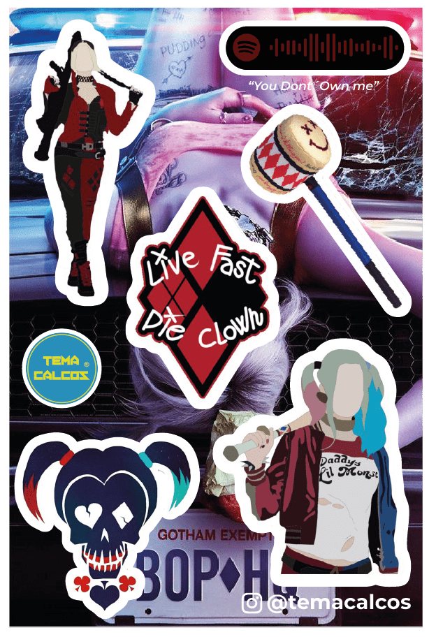 Plancha Harley Quin