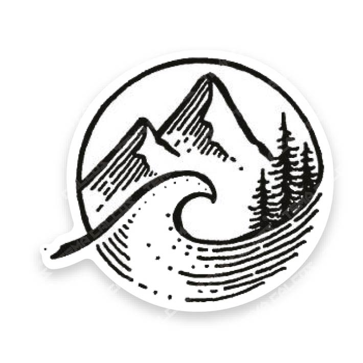 Montaña y Ola