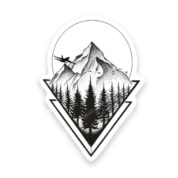 Bosque y avión