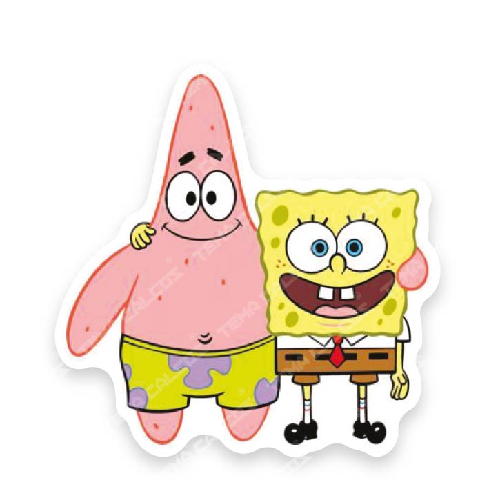 Patricio y Bob abrazo