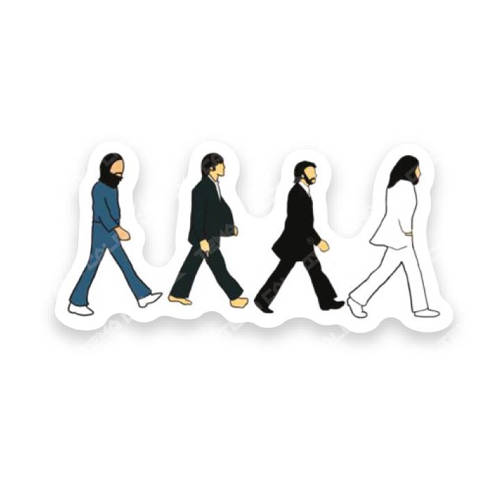 The Beatles cruzando Abbey Road