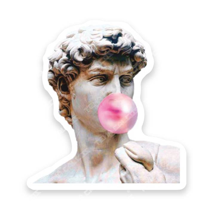 Escultura con chicle