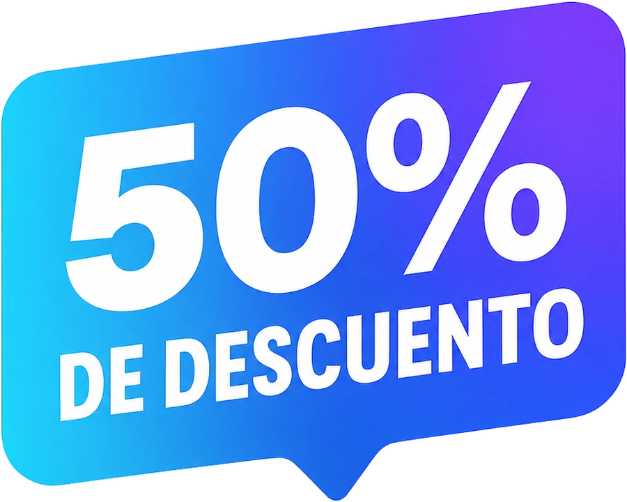 50% de descuento