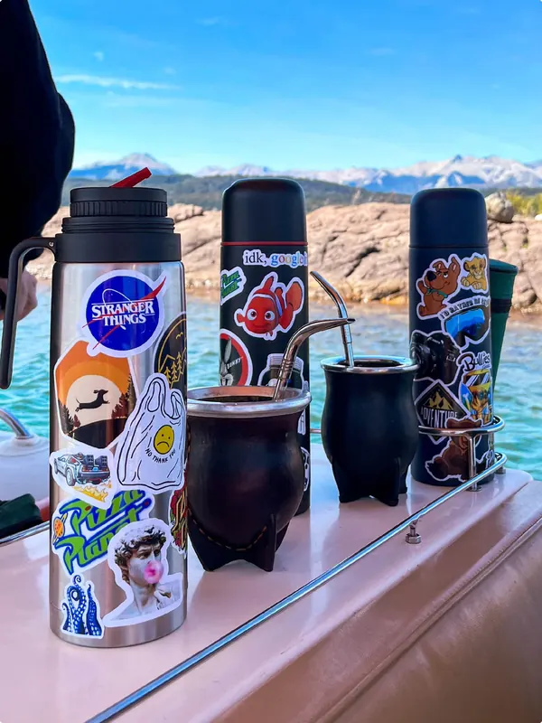 Termos de mate con stickers